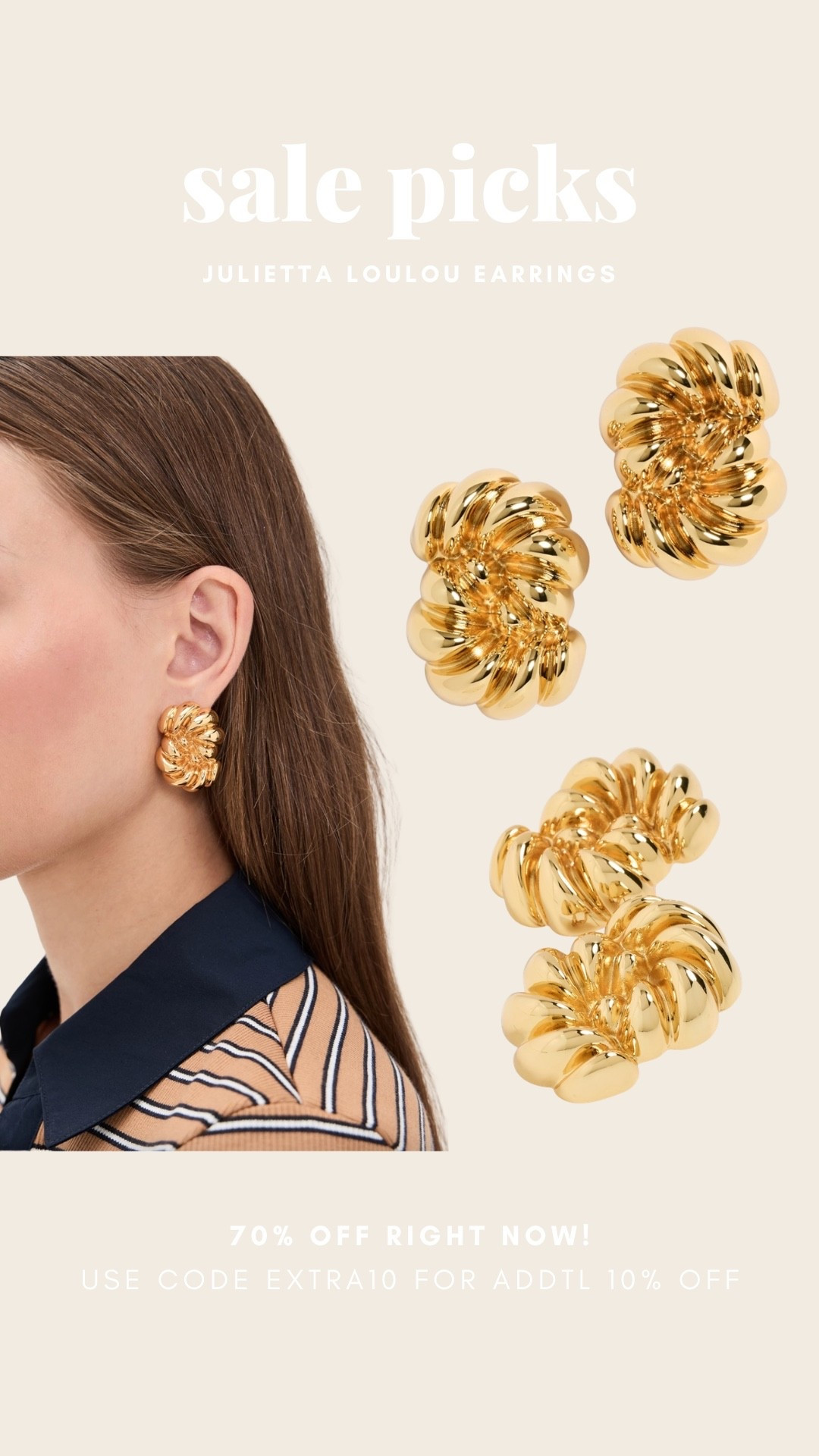 Shop my sale picks while you can 🌟 love these statement knot earrings

#LTKSaleAlert