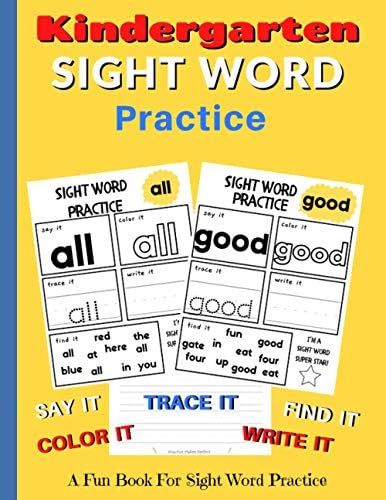 Kindergarten Sight Word Practice: Say It, Color It, Trace It, Write It, Find it, Master it | Fun ... | Amazon (US)