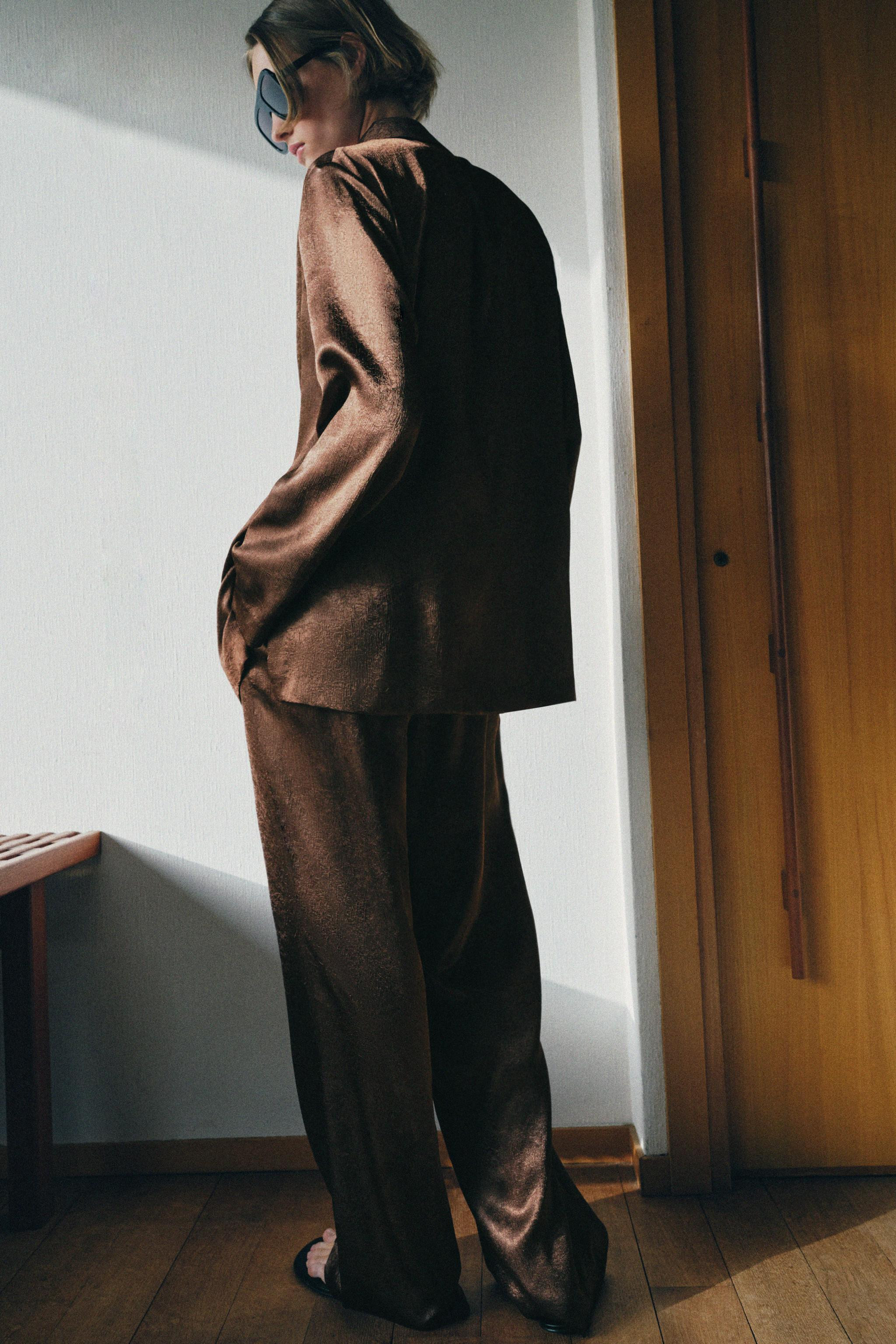 FLOWY WRINKLED EFFECT BLAZER | Zara US