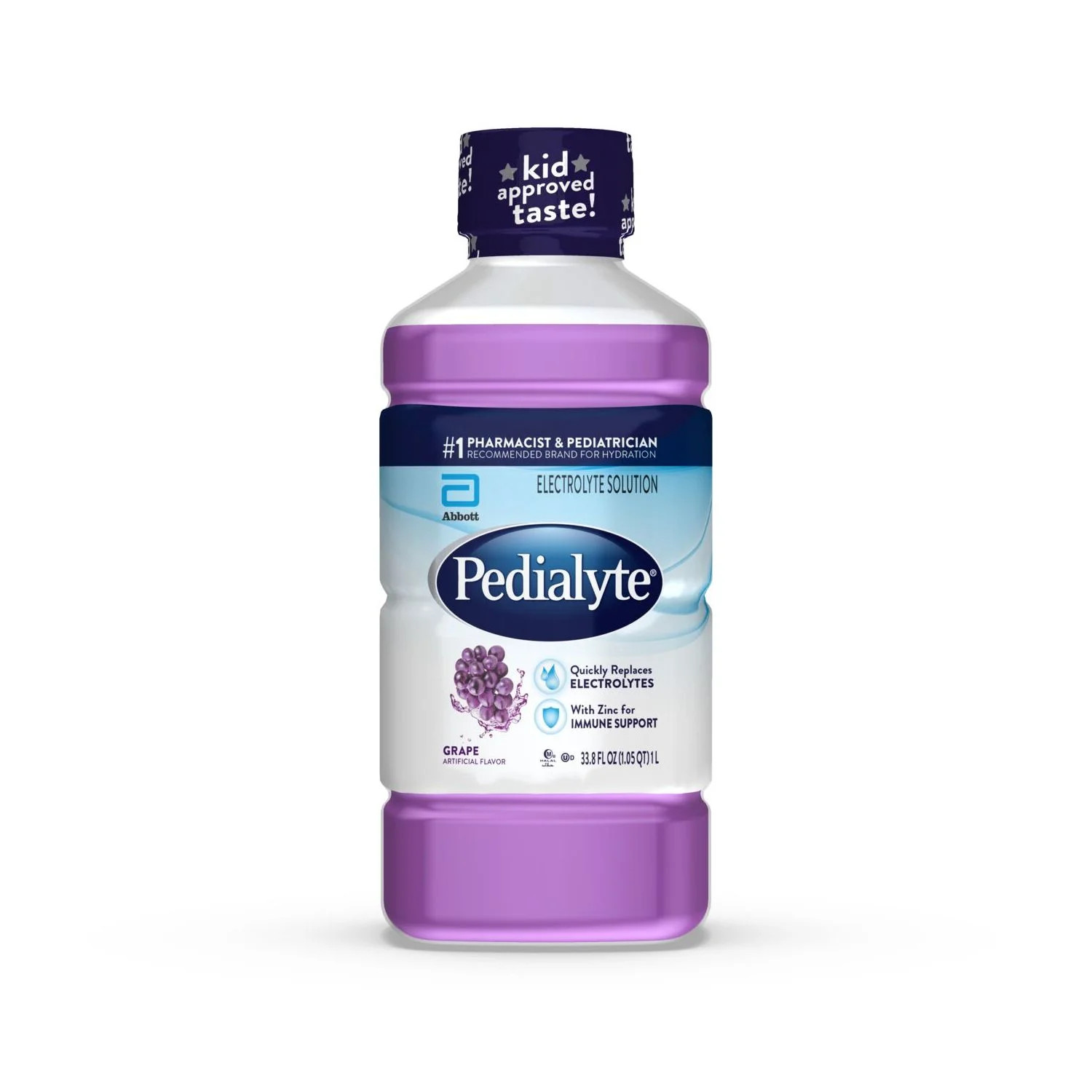 Pedialyte Electrolyte Solution, Grape, 1 Liter | Walmart (US)