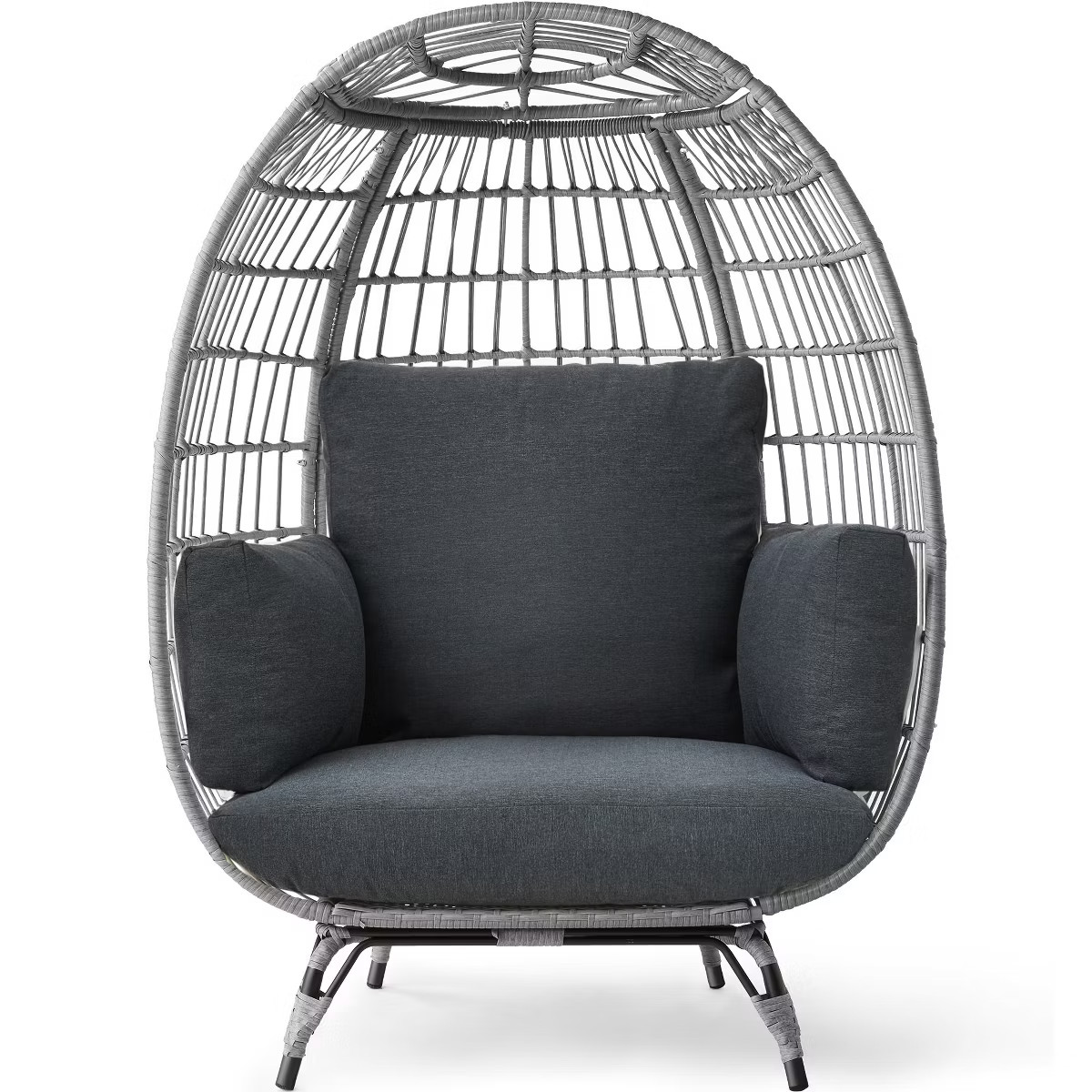 Best Choice Products Wicker Egg Chair Oversized Indoor Outdoor Patio Lounger w/ Steel Frame, 440l... | Target