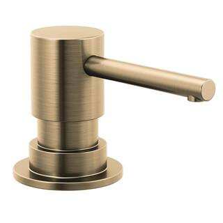 Delta Trinsic Deck Mount Metal Soap Dispenser in Champagne Bronze | The Home Depot
