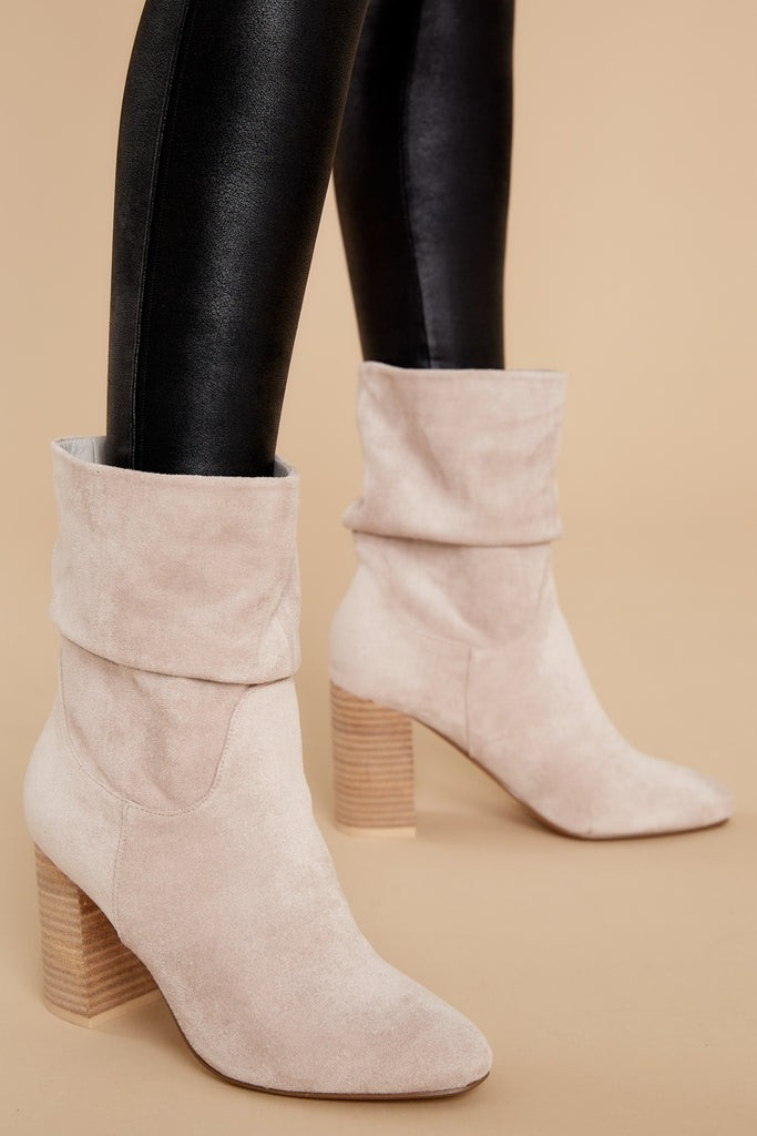 Make A Getaway Grey High Heel Boots | Red Dress 