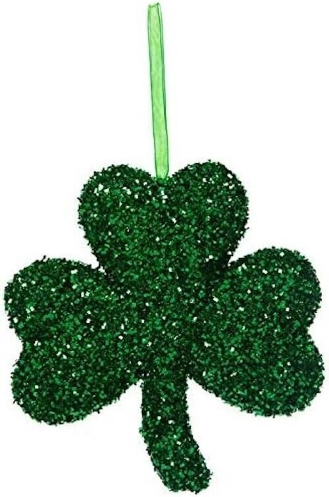 Green Flocked Shamrock Wall Decoration Ornament St Patrick's Day Home Decor - Etsy | Etsy (US)