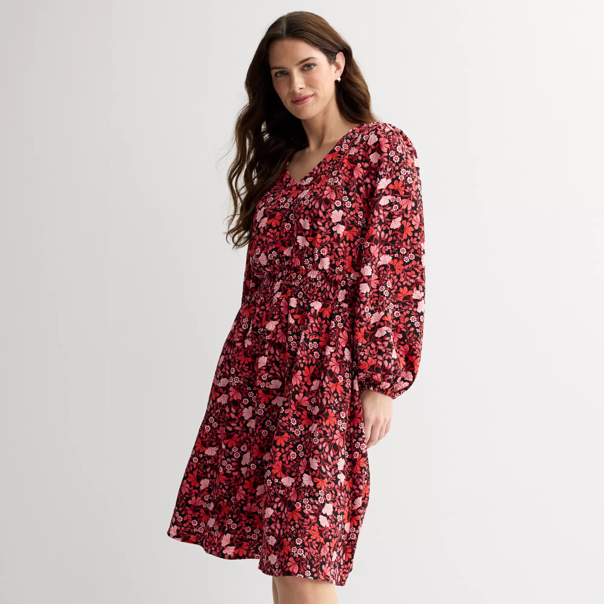 Women's Draper James V-Neck Long Sleeve Dress | Kohl's