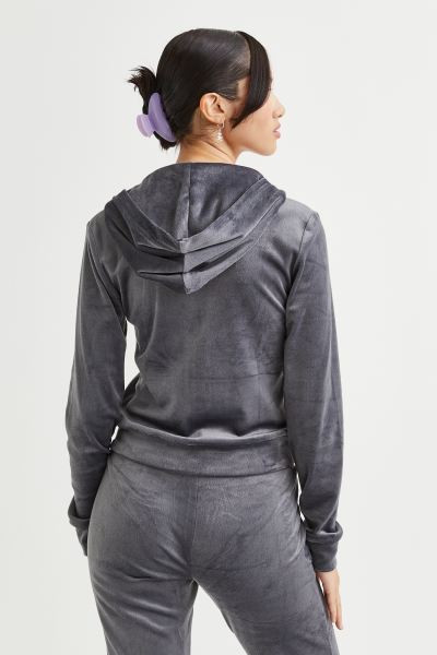 Velour Hooded Jacket | H&M (US + CA)