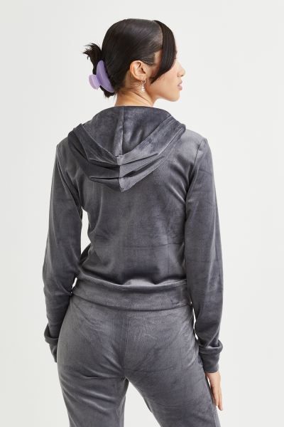 Velour Hooded Jacket | H&M (US + CA)