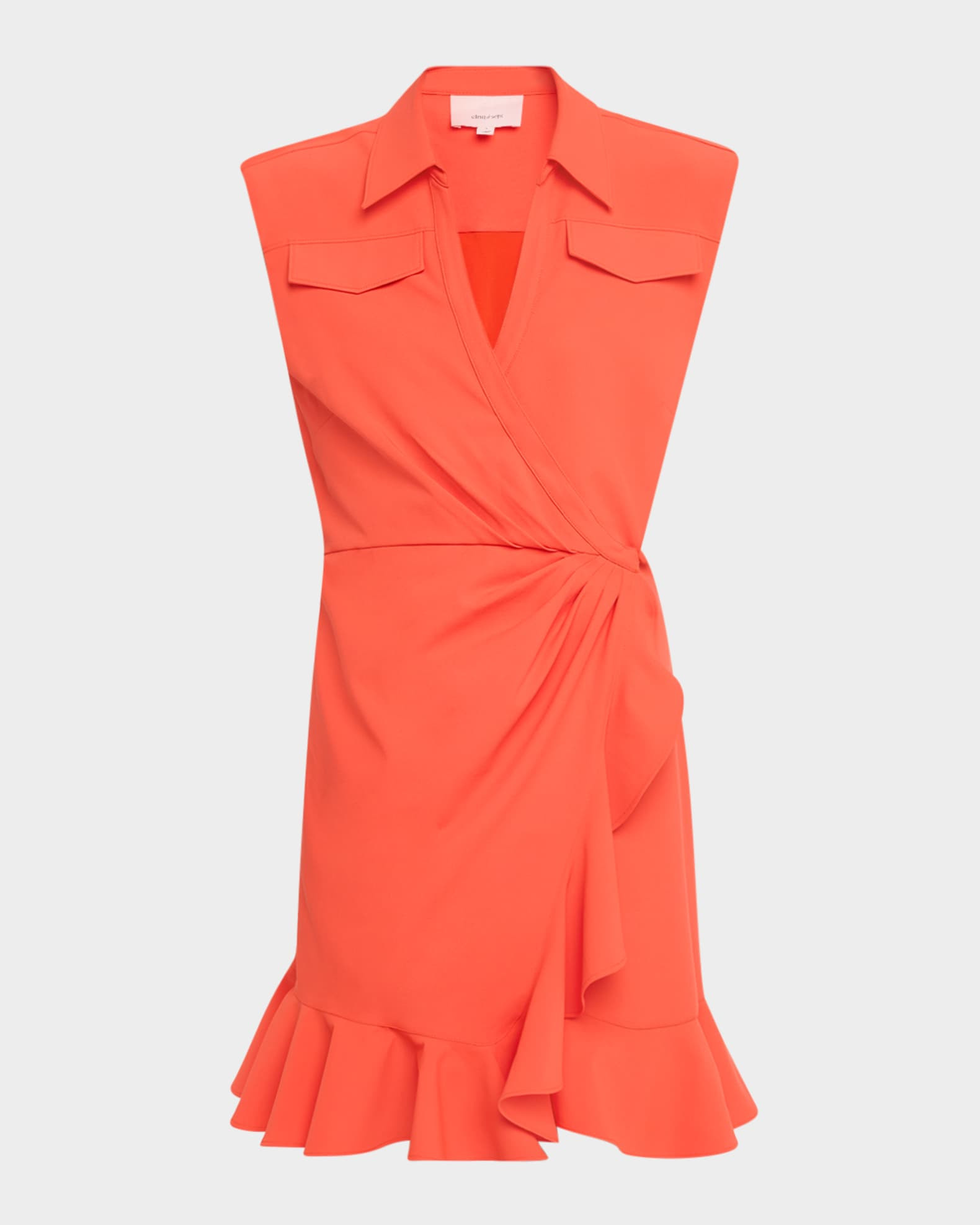 Cinq a Sept Zenni Sleeveless Mini Shirtdress | Neiman Marcus