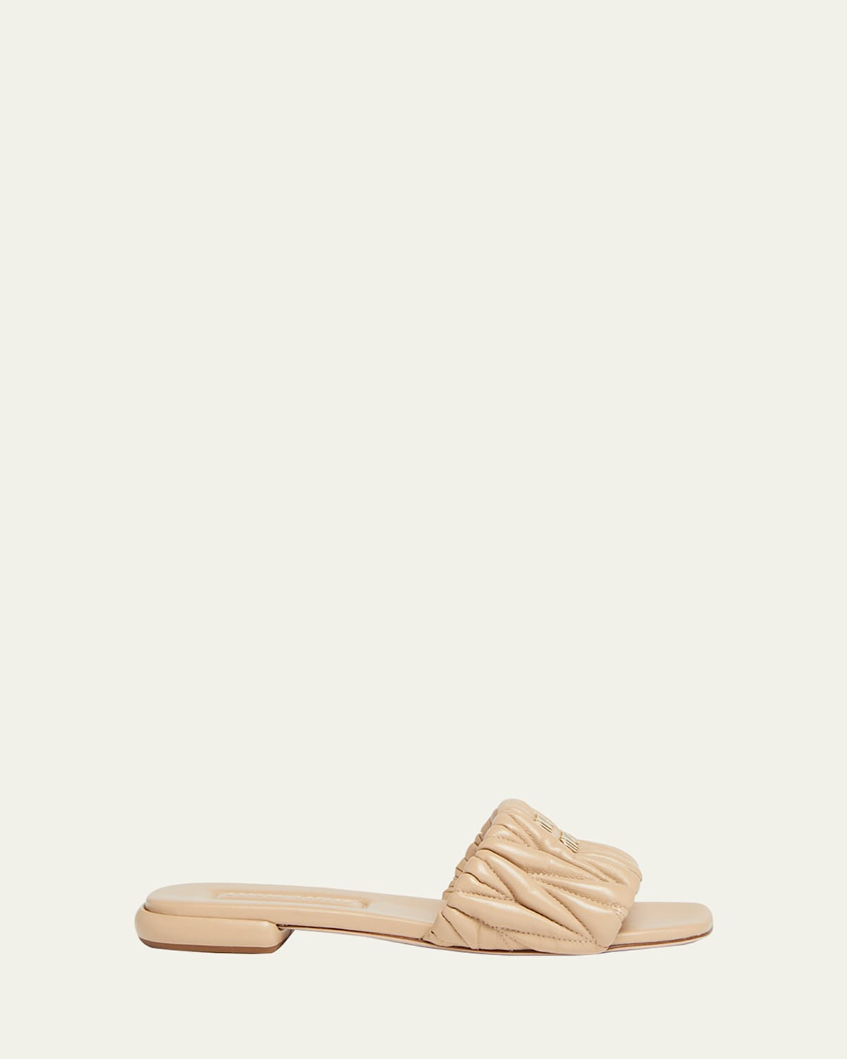 Quilted Leather Flat Slide Style | Bergdorf Goodman