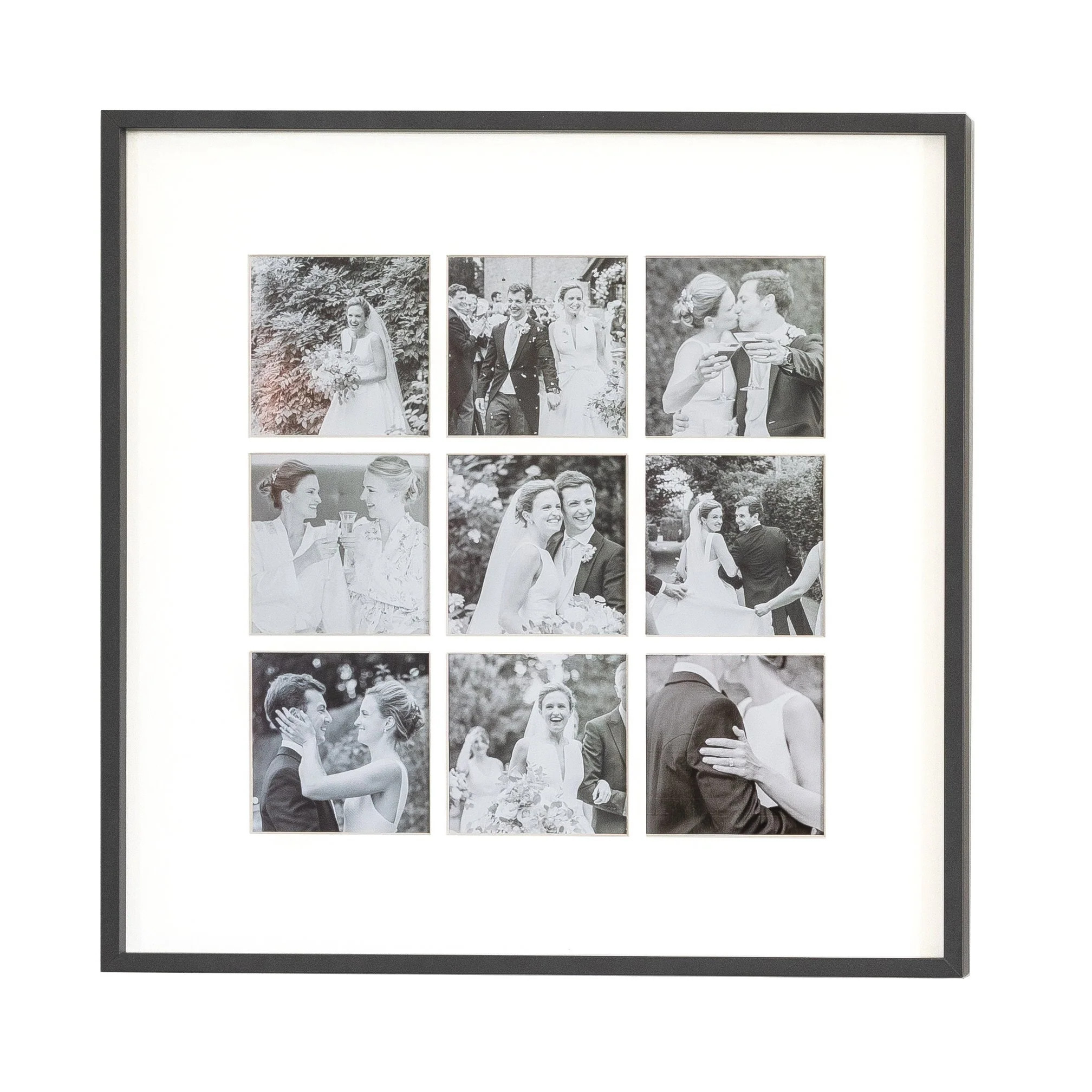 Nine Aperture Black Wall Hanging Frame | Addison Ross UK