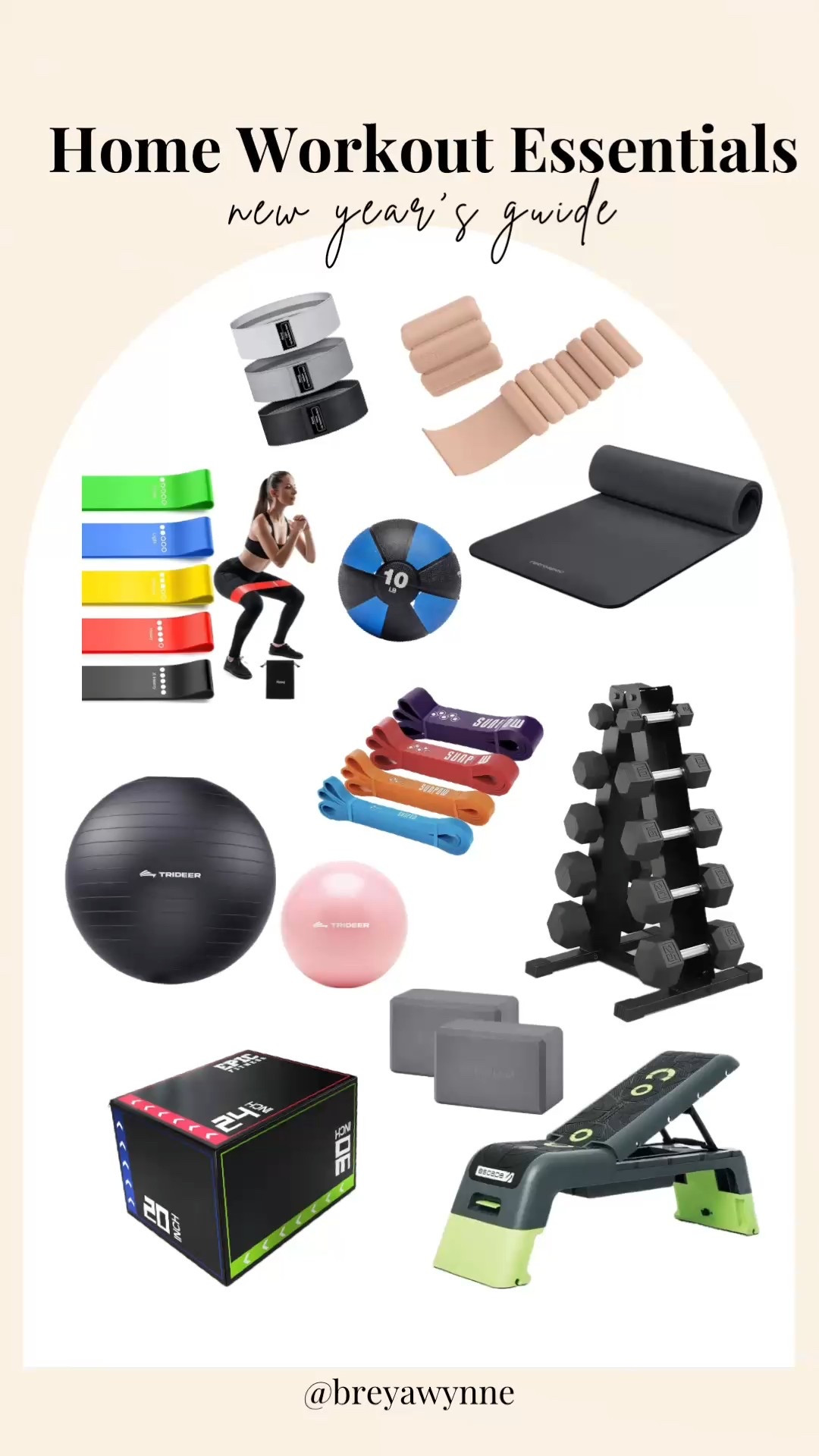 New Year Wellness Guide 💫 
Some essentials to build your home space, a few bands, dumbbells, and a mat are the perfect starter. Your wellness routine doesn't need to be complicated or expensive; you can start here to win your wellness in 2026!!  

#LTKHoliday #LTKActive #LTKfitnessgoals