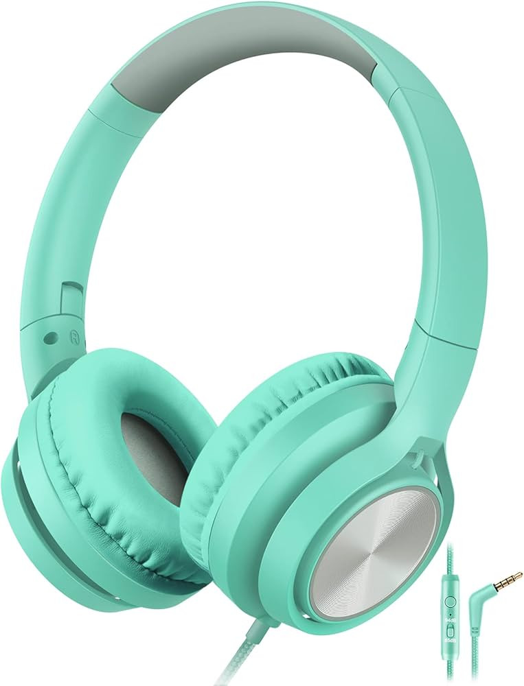 Voopwink Kids Headphones with Microphone, Wired Over Ear Headsets with Limited Volume 85dB/ 94dB ... | Amazon (US)