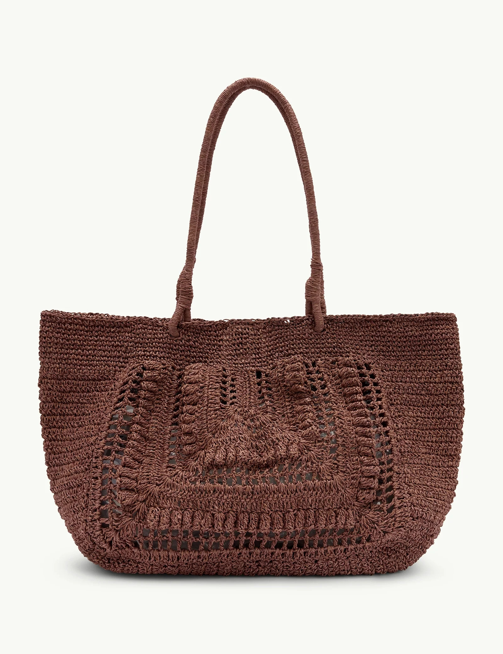 Brown Raffia Tote Bag | Nobody's Child