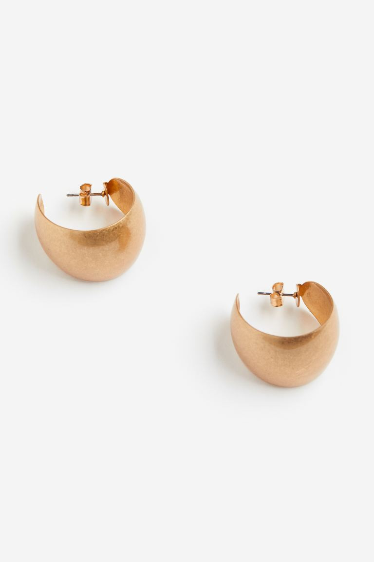 Wide Hoop Earrings | H&M (US + CA)