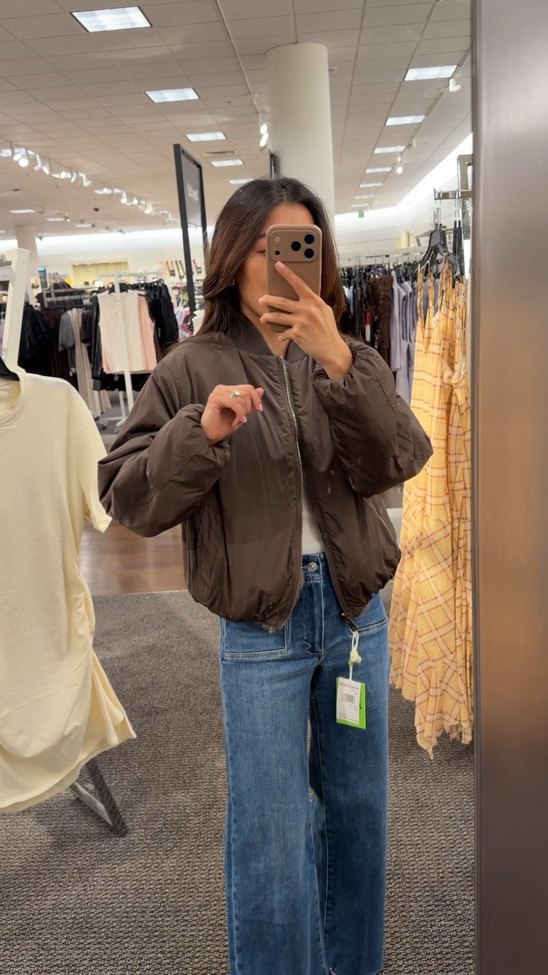 Reverse side of the Nordstrom sale Sam Edelman faux fur 2 sided jacket. XS is a generous fit on me 
• Paige Anessa crop jeans 24 older wash 
• Abercrombie built in bra tank top XS, FYI for the white color the built in bra part is a little see through 
• Steve Madden boots 5.5 

Nordstrom anniversary sale, petite friendly items

#LTKPetite #LTKSaleAlert #LTKmomlife