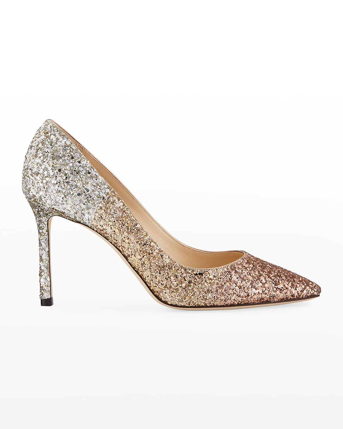 Romy 85mm Glitter Degrade High-Heel Pumps | Neiman Marcus