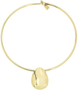 Robert Lee Morris Soho Dome Pendant Wire Collar Necklace - Gold | Dillard's