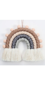 EBINGMIMA Rainbow Wall Hanging, Woven Rainbow Wall Hanging, Rainbow Macrame Wall Hanging for Nurs... | Amazon (US)