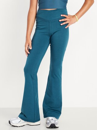 High-Waisted PowerChill Crossover Flared Leggings for Girls | Old Navy (US)