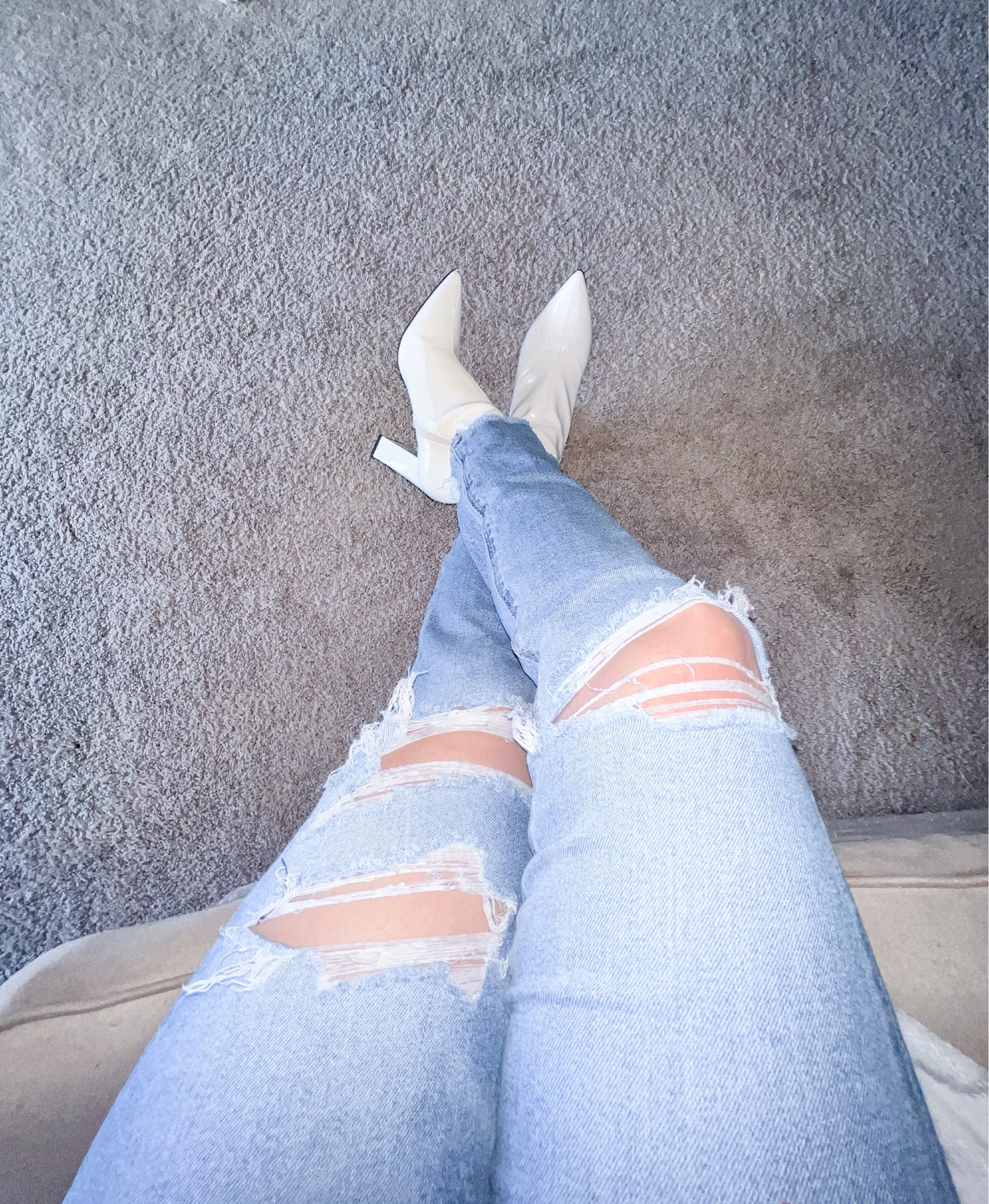 🚨Boot Sale🚨
My white patent leather boots are on sale! Only $41.70 - other colors available. I’ve linked my jeans also. 

#LTKshoecrush #LTKstyletip #LTKSeasonal