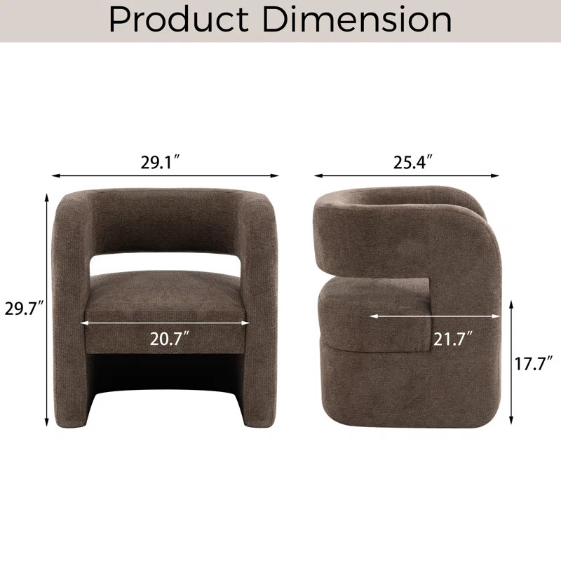 Full Assembled Upholstered Accent Barrel Chairs （Set Of 2） | Wayfair North America