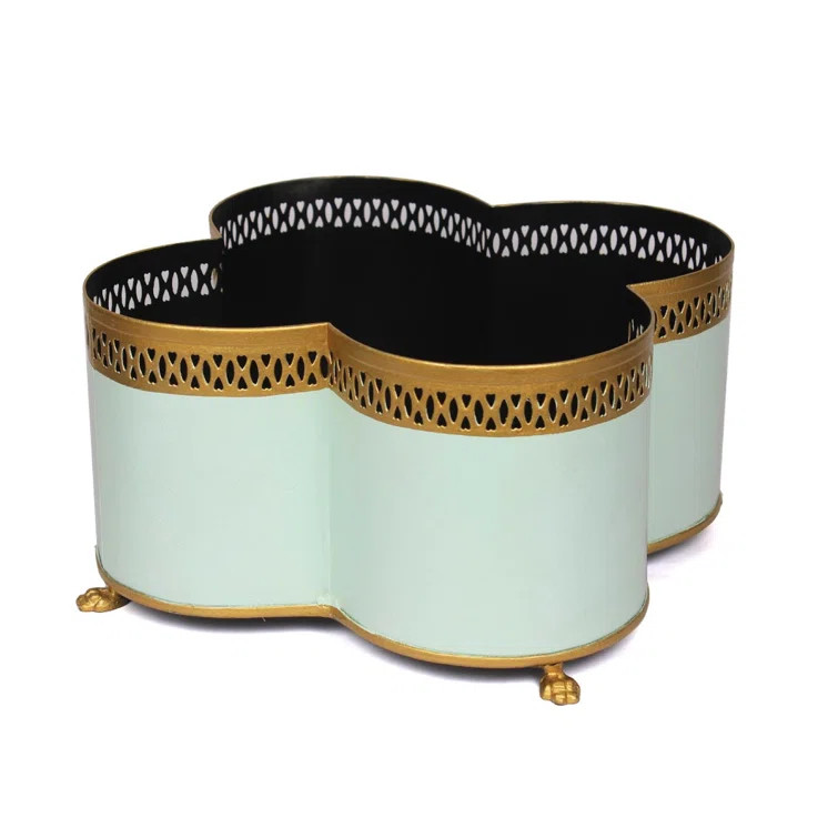 IVORY QUATREFOIL PLANTER | Wayfair North America
