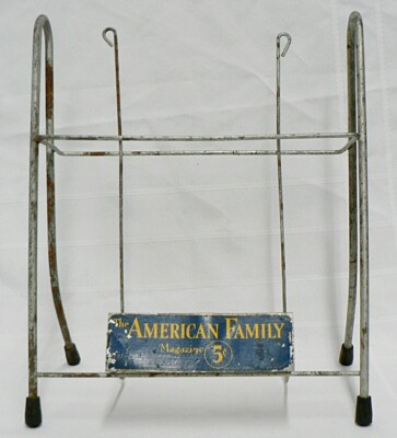 VINTAGE METAL AMERICAN FAMILY MAGAZINE DISPLAY RACK | eBay US