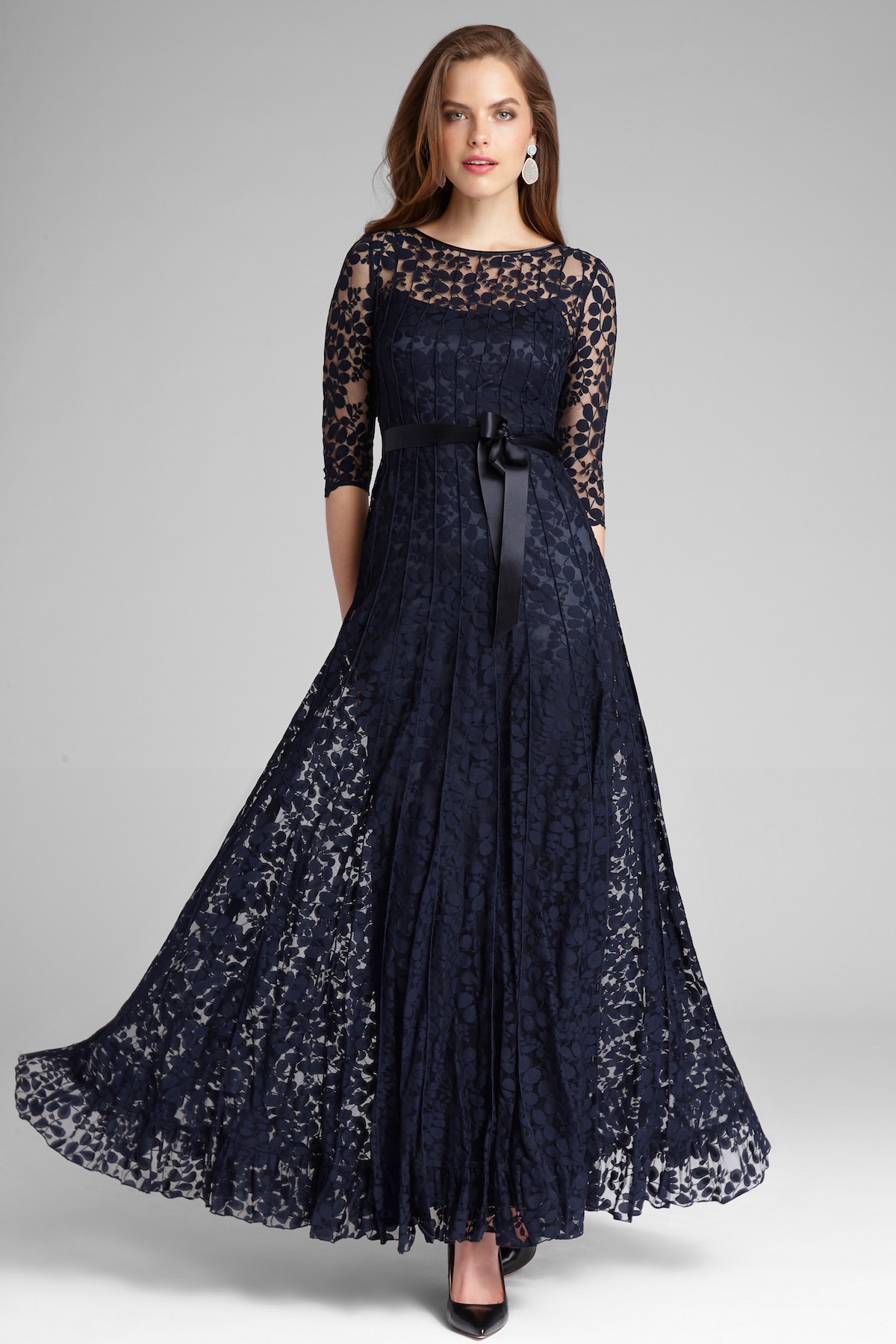 navy blue grandmother of the bride dress