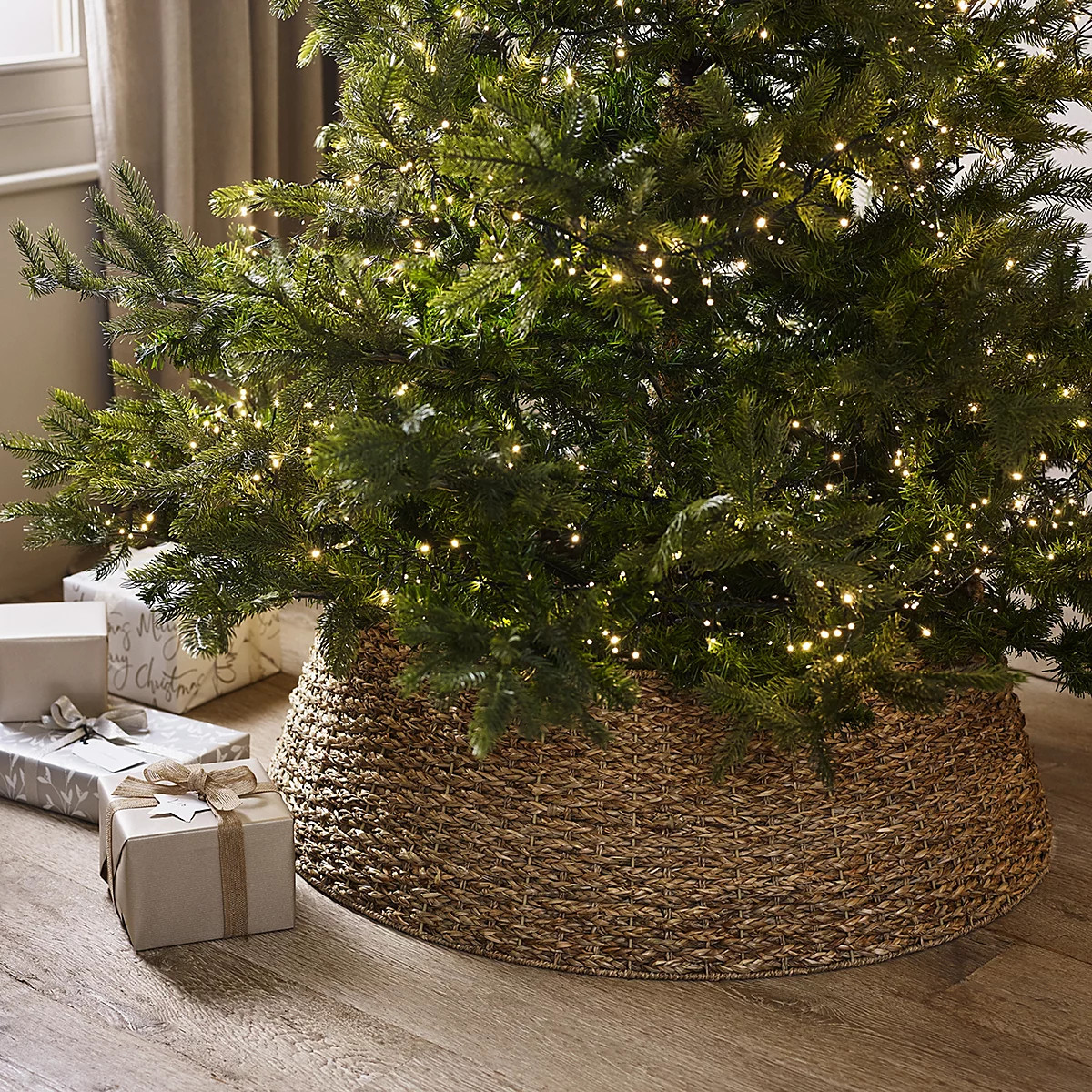 The White Company Seagrass Braided Christmas Tree Skirt - Extra Large , Natural, Size: One Size | The White Company UK & ROW