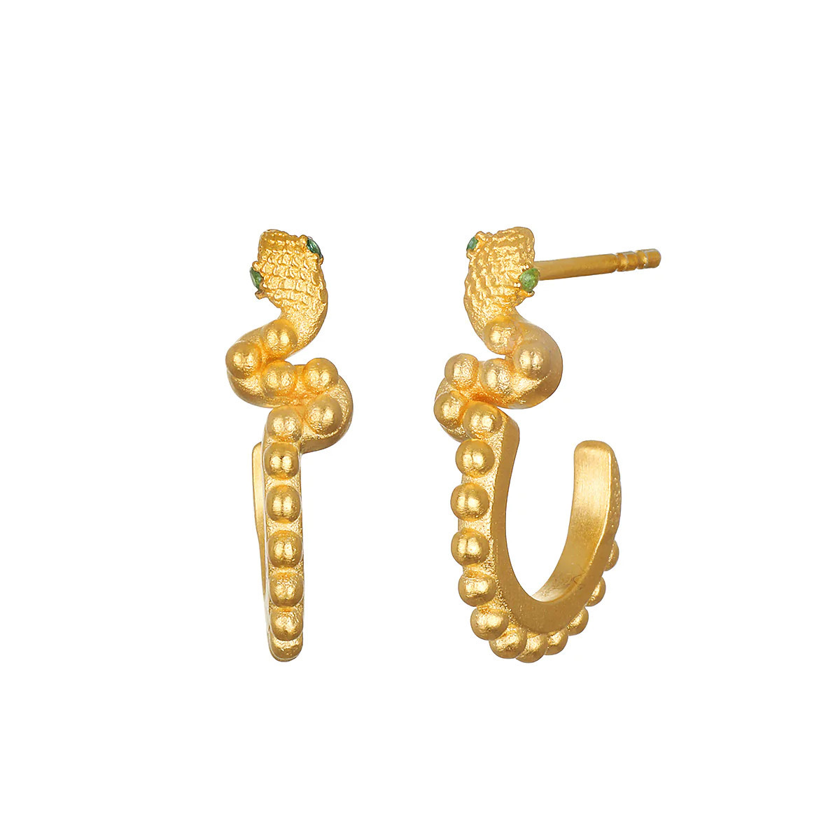 In Constancy Stud Snake Earrings | Satya Jewelry