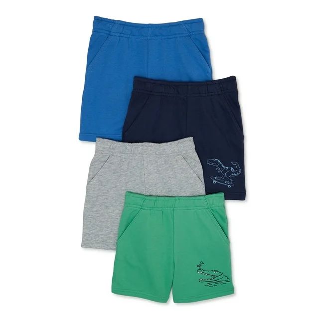 Garanimals Toddler Boys French Terry Shorts, 4-Pack, Sizes 18M-5T | Walmart (US)