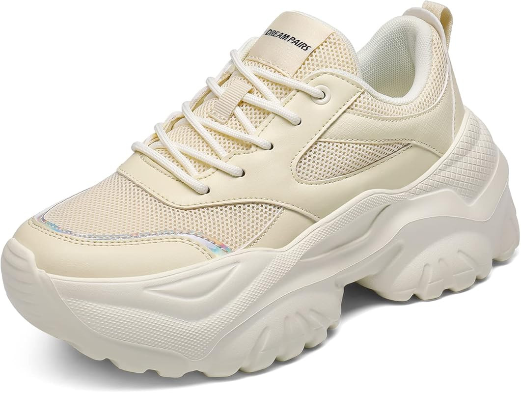 DREAM PAIRS Women's Fashion Chunky Sneakers, Slip on Dad Shoes Comfortable Platform Sneakers for ... | Amazon (US)