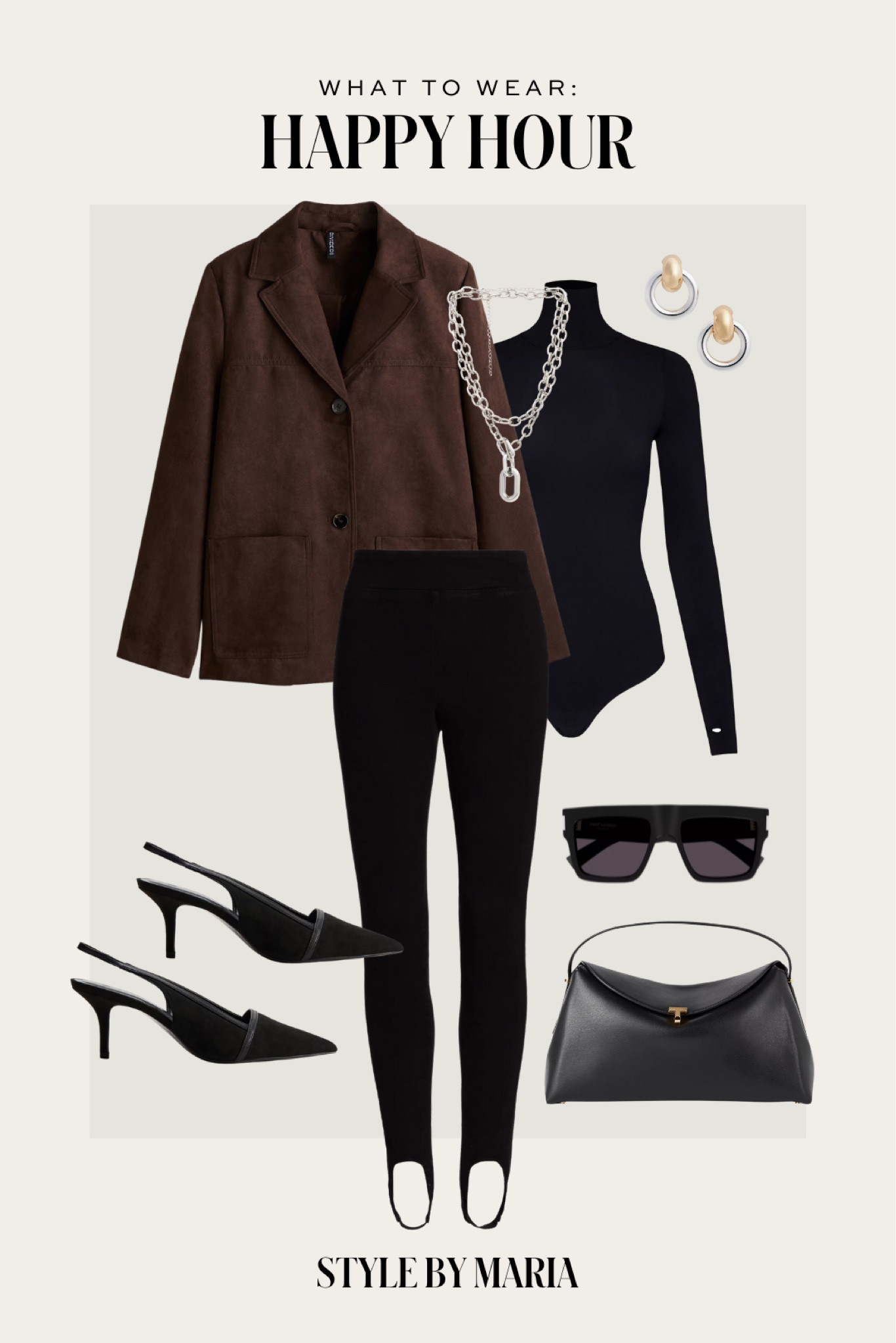 Winter date night outfit
H&M suede look blazer
Stirrup leggings
H&M slingback pumps
Commando black bodysuit
Saint Laurent sunglasses 

#LTKFindsUnder100 #LTKSaleAlert #LTKSeasonal
