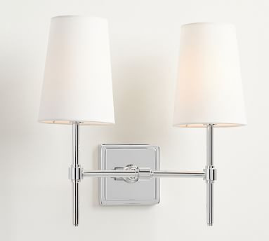 Pearson Double Shade Sconce (12") | Pottery Barn (US)