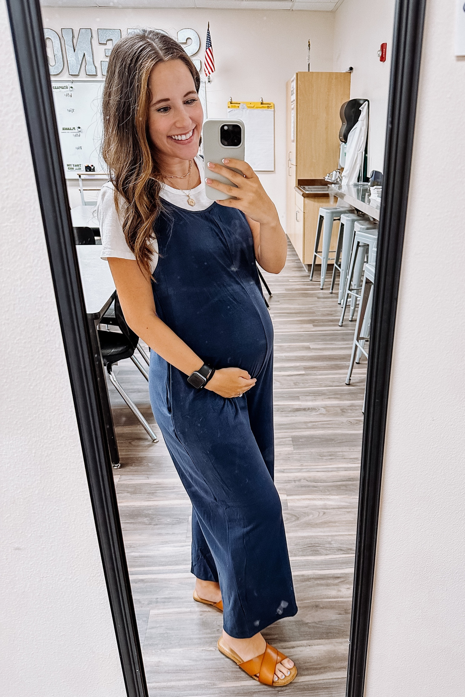 Teacher OOTD: Amazon jumpsuit! This one is so comfy and is not maternity which makes it even better! 

#LTKbump #LTKBacktoSchool #LTKworkwear