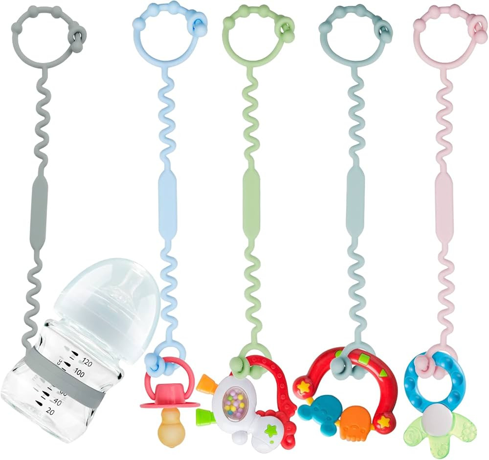 Yunaeduo Toy Straps for Baby, 5 Pack Silicone Toy Straps for Stroller, Toy Safety Straps for Teet... | Amazon (CA)