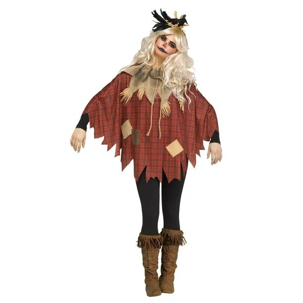 Women's Scary Crow Poncho - Walmart.com | Walmart (US)
