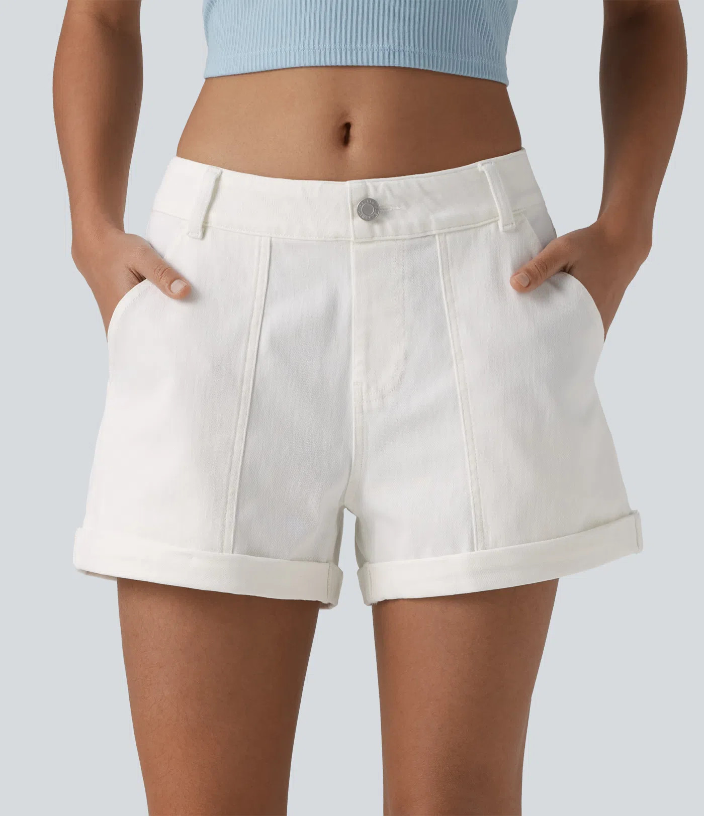 Halara Flex™ Low Rise Denim Casual Shorts 3'' with Pockets | HALARA