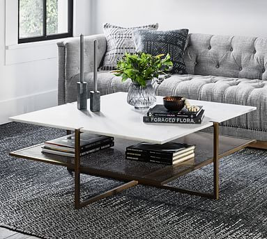 Hyla 41" Marble Coffee Table | Pottery Barn (US)