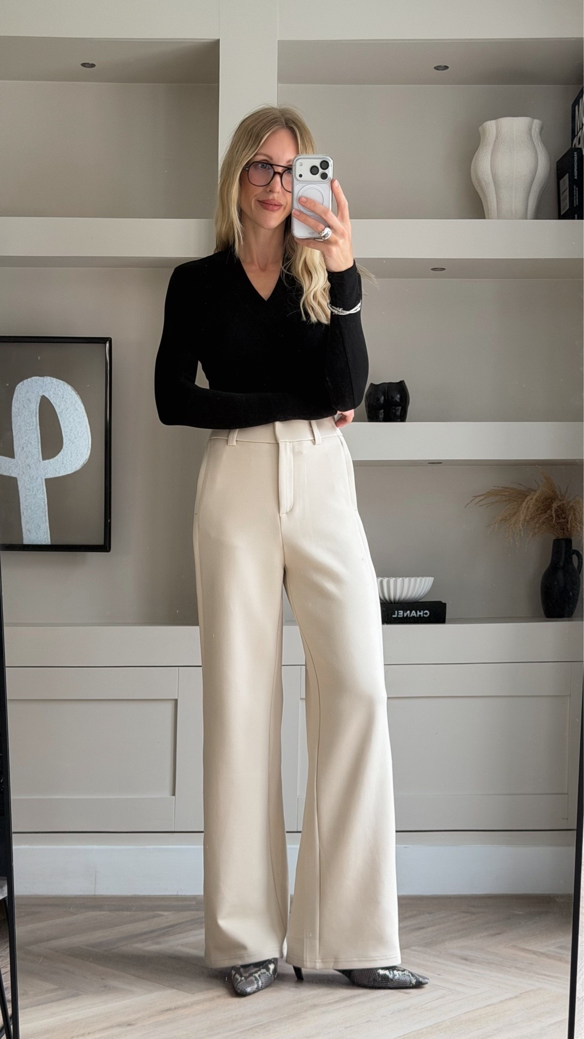 Business casual workwear - the perfect wide leg work wear trousers that come in petite regular and tall leg length!

I’m 5 ft 8 and wearing size xs tall here and size xs in basic long sleeve top with built in bra

#LTKuk #LTKautumn #LTKworkwear