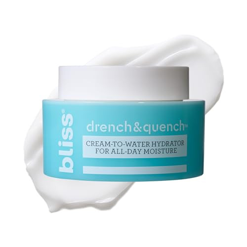 Bliss Drench & Quench Hyaluronic Acid Moisturizer for Face - 1.7 Fl Oz - Cream-To-Water - Hydrator for All-Day Moisture - Clean - Vegan & Cruelty-Free | Amazon (US)