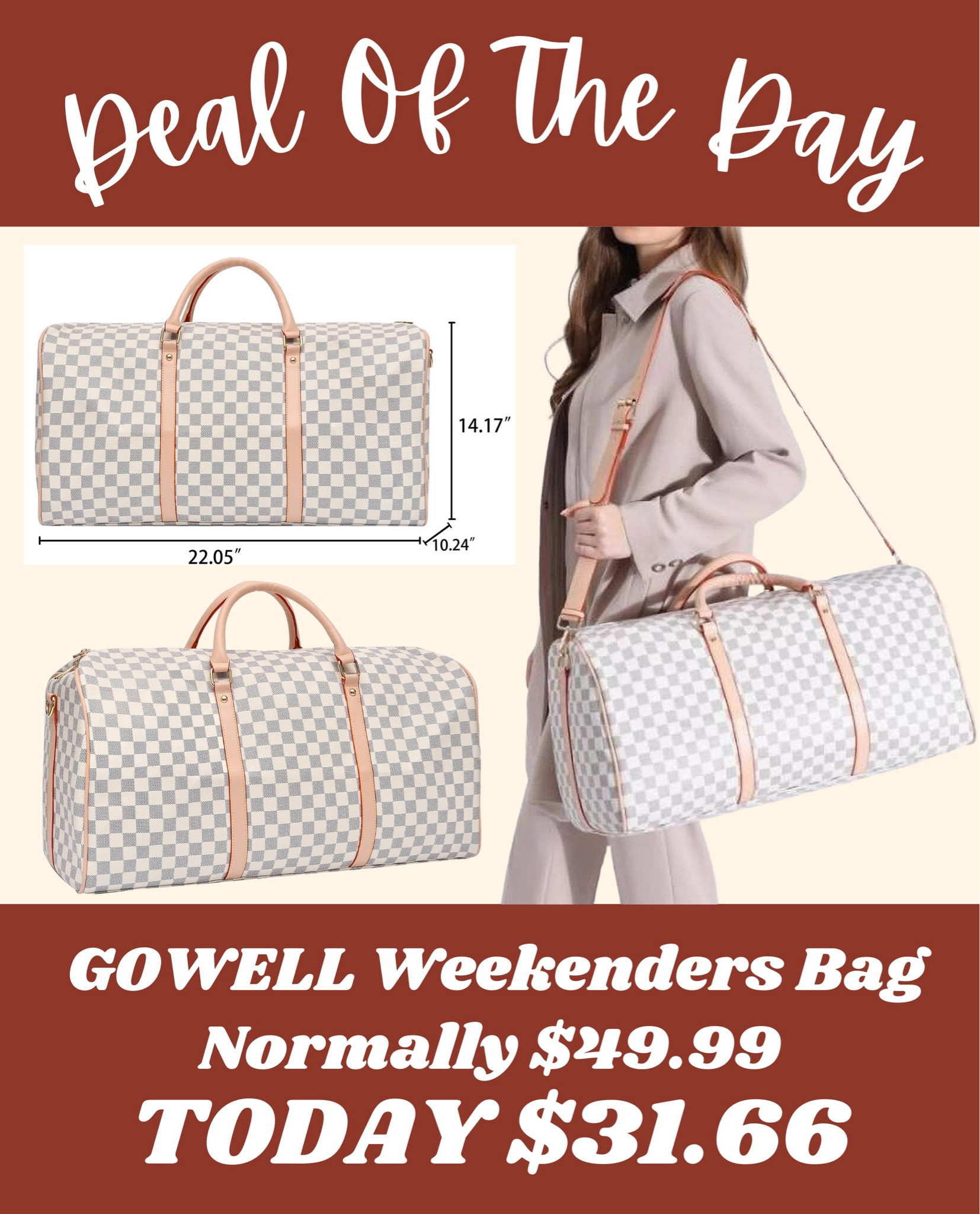 We are still thinking about everything ever need to get ready for Waco! I came across this adorable weekender bag that is on sale at Walmart! What do you guys think about it? 

#LTKFindsUnder50 #LTKSaleAlert #LTKTravel