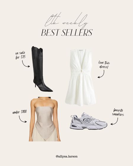 Weekly best sellers, black boots, neutral style, spring outfit, summer outfit, new balance sneakers 

#LTKStyleTip #LTKSeasonal #LTKShoeCrush