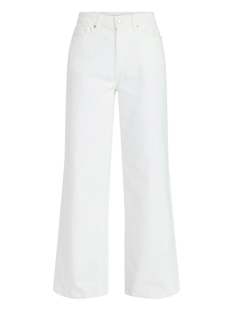 Time and Tru Women's Wide Leg Jeans, 31" Inseam, Sizes 0-22, 0L-22L - Walmart.com | Walmart (US)