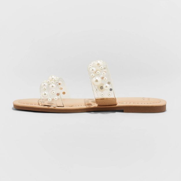 Women's Brit Two Band Embellished Sandals - A New Day™ | Target