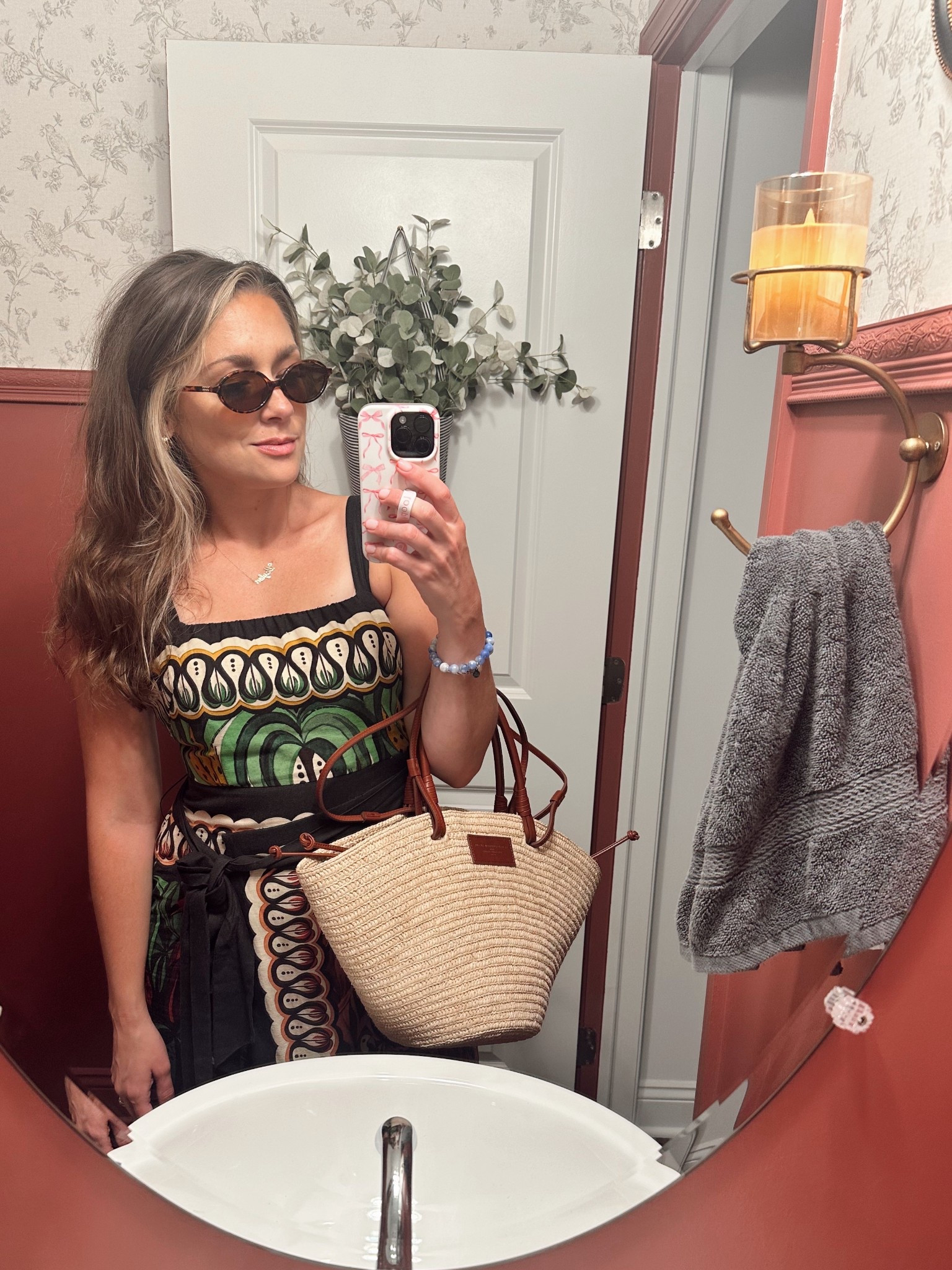 Fit check. 

#grandmillennial #coastalvibes #summerbag

#LTKSeasonal #LTKStyleTip #LTKItBag