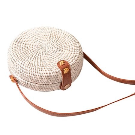 Women Summer Beach Crossbody Bag Straw Bag Rattan Woven Shoulder Handbag | Walmart (US)