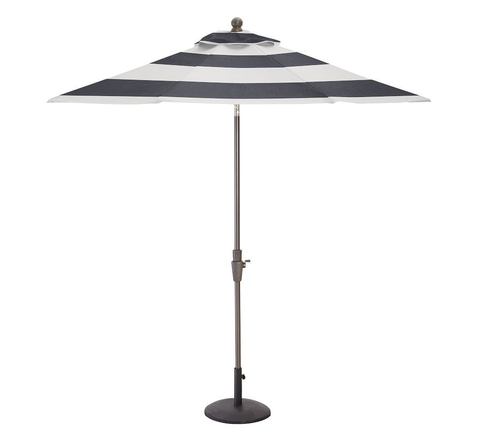 9' Round Outdoor Patio Umbrella – Rustproof Aluminum Tilt Frame​, Bronze | Pottery Barn (US)