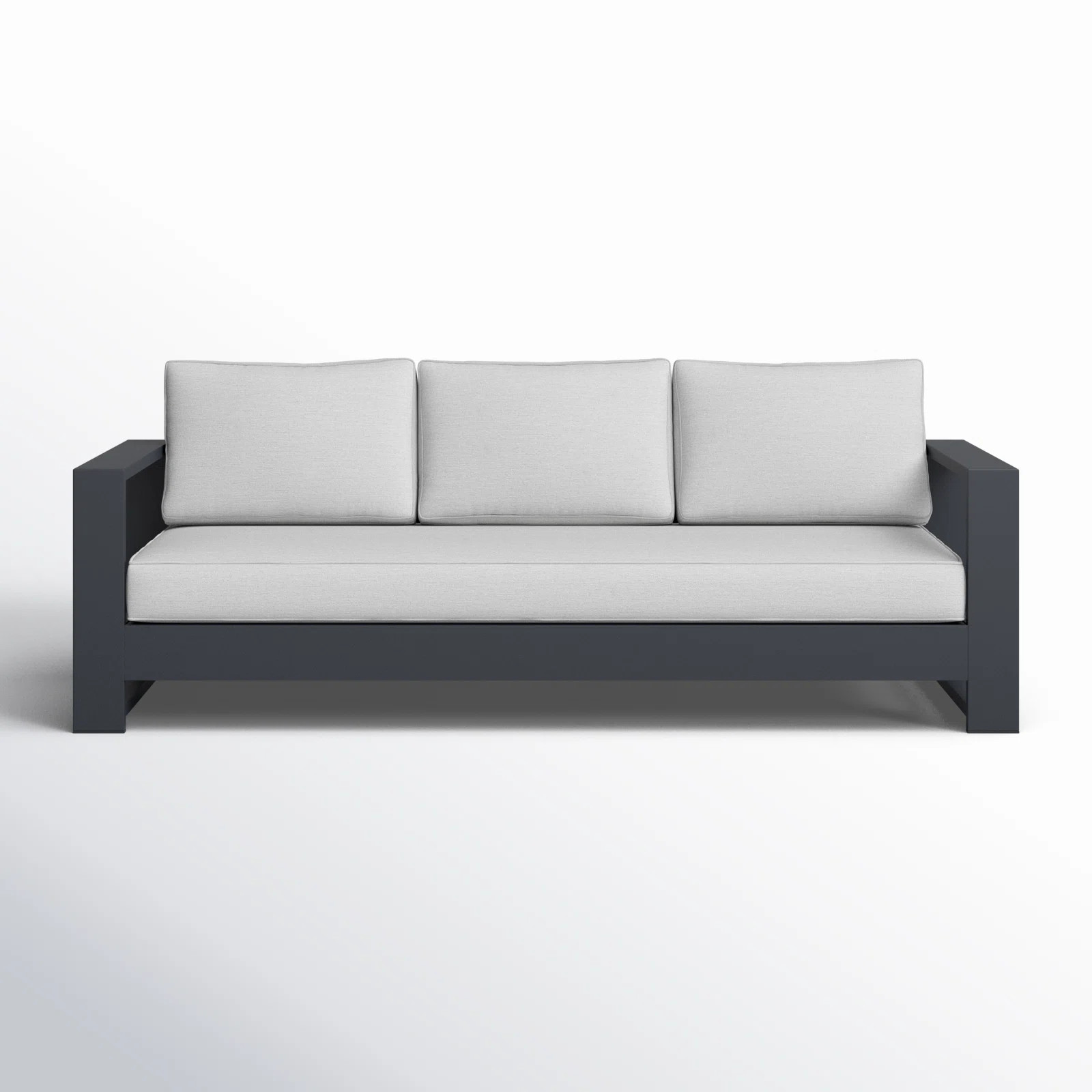 Hoyt 92.52” Outdoor Aluminum 3-Seater Sofa | Wayfair North America