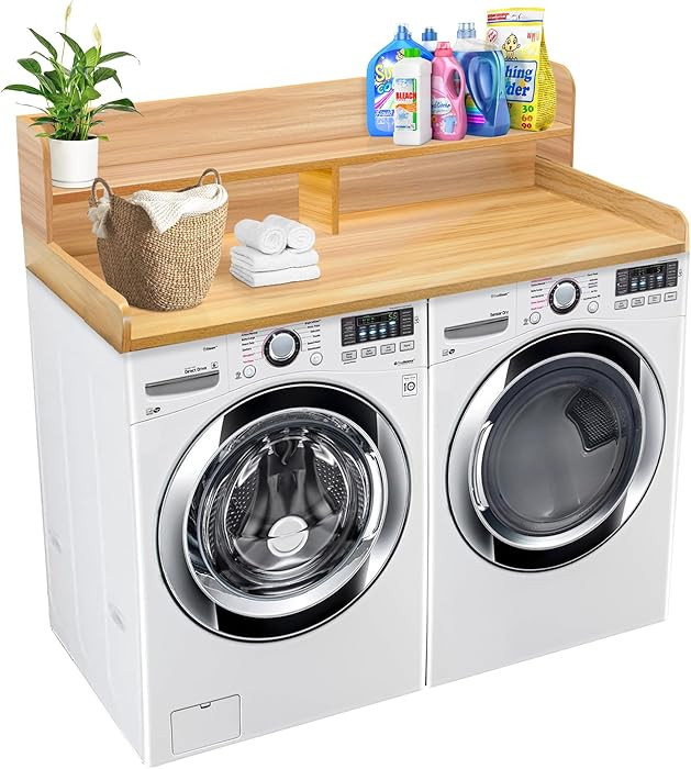Royxen Laundry Countertop with Storage Universal Fit, Washer and Dryer Countertop with Shelf, Lau... | Amazon (US)